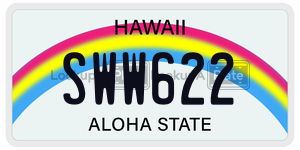 SWW622  license plate in HI