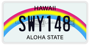 SWY148  license plate in HI