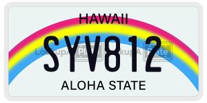 SYV812  license plate in HI