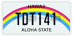 TDT141  license plate in HI
