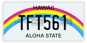 TFT561  license plate in HI