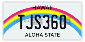 TJS360  license plate in HI