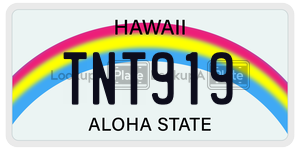 TNT919  license plate in HI