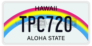 TPC720  license plate in HI