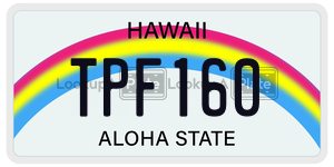 TPF160  license plate in HI
