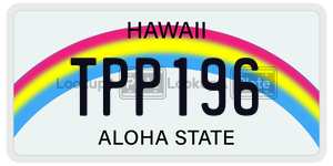 TPP196  license plate in HI
