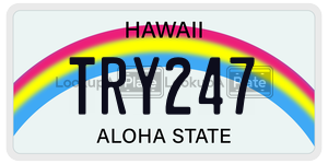 TRY247  license plate in HI