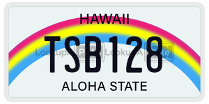 TSB128  license plate in HI