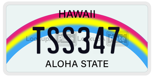 TSS347  license plate in HI