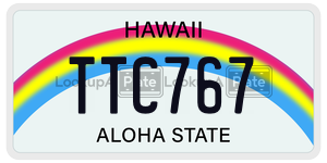 TTC767  license plate in HI