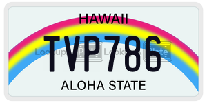 TVP786  license plate in HI