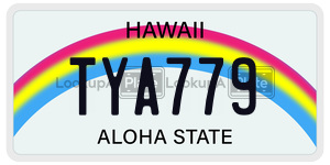 TYA779  license plate in HI