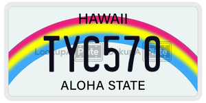 TYC570 license plate in Hawaii
