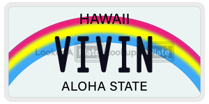 VIVIN  license plate in HI