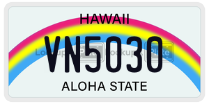 VN5030  license plate in HI