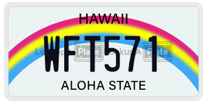 WFT571  license plate in HI