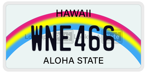 WNE466  license plate in HI