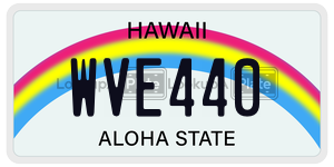 WVE440  license plate in HI