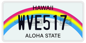 WVE517  license plate in HI