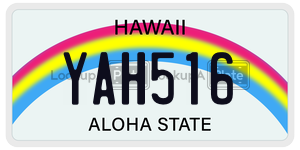 YAH516  license plate in HI