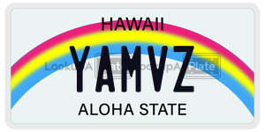 YAMVZ  license plate in HI