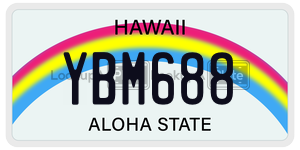 YBM688  license plate in HI