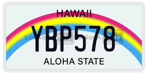 YBP578  license plate in HI