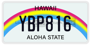 YBP816  license plate in HI