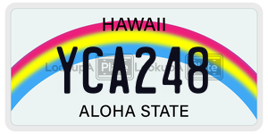 YCA248  license plate in HI