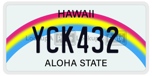 YCK432  license plate in HI