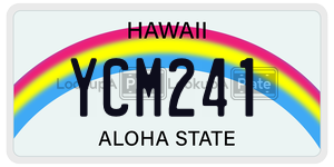 YCM241  license plate in HI