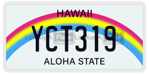 YCT319  license plate in HI