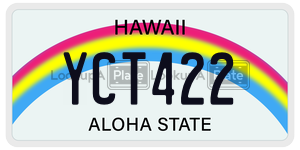 YCT422  license plate in HI