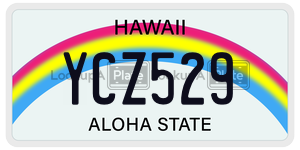 YCZ529  license plate in HI