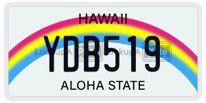 YDB519  license plate in HI