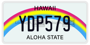YDP579  license plate in HI