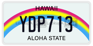 YDP713  license plate in HI