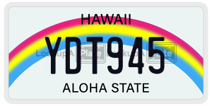 YDT945  license plate in HI