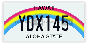 YDX145  license plate in HI