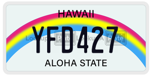 YFD427  license plate in HI