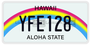 YFE128  license plate in HI