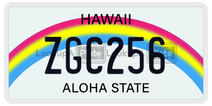 ZGC256  license plate in HI