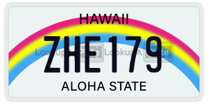 ZHE179  license plate in HI