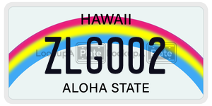 ZLG002  license plate in HI