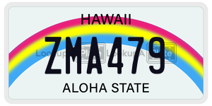 ZMA479  license plate in HI