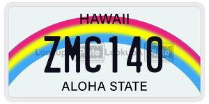 ZMC140  license plate in HI