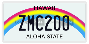 ZMC200  license plate in HI
