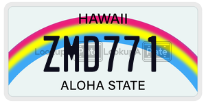 ZMD771  license plate in HI