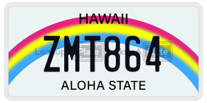 ZMT864  license plate in HI