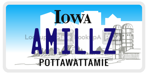 AMILLZ  license plate in IA